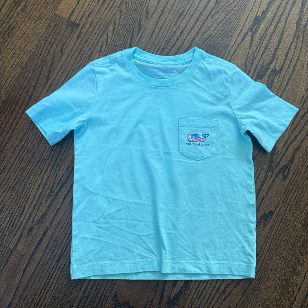 Vineyard Vines Kids Aqua Short Sleeve Tee